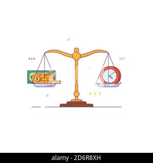 Balances et balance Illustration de Vecteur