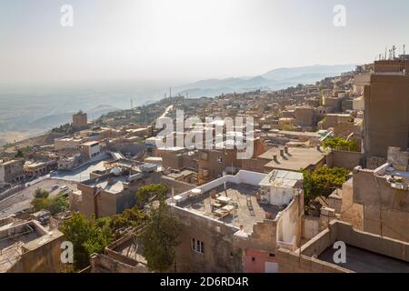 Vue panoramique sur la vieille ville de Mardin. Turquie Banque D'Images