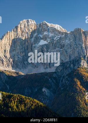 Montagne Civetta dans le Veneto. La Civetta est l'une des icônes des Dolomites. Les dolomites de la Vénétie font partie du patrimoine mondial de l'UNESCO. Ue Banque D'Images