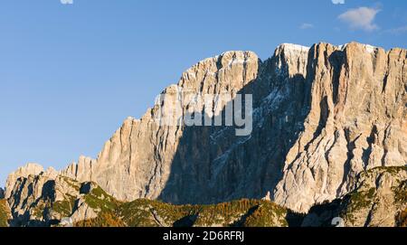 Montagne Civetta dans le Veneto. La Civetta est l'une des icônes des Dolomites. Les dolomites de la Vénétie font partie du patrimoine mondial de l'UNESCO. Ue Banque D'Images