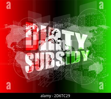 Subvention sur sale business digital touch screen Banque D'Images