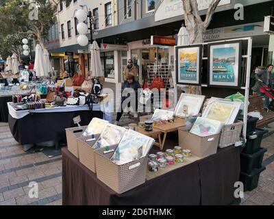 SYDNEY, AUSTRALIE - 01 mai 2019 : Sydney / Australie - 11 2019 mai : marché de rue à Manly Beach Banque D'Images