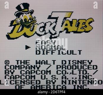 Duck Tales - Nintendo Gameboy Videogame - usage éditorial seulement Banque D'Images