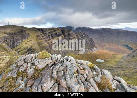 Na Ciochan, Coire a Chaorachain et Beinn Bhan de Sgurr a Chaorachain, APPLECROSS, Écosse, Royaume-Uni Banque D'Images