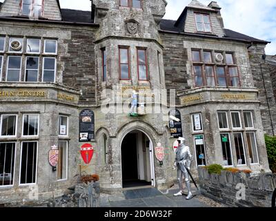 Great Halls du roi Arthur, Tintagel, Cornwall. Construit en 1927 par Thomas Glasscock. Banque D'Images