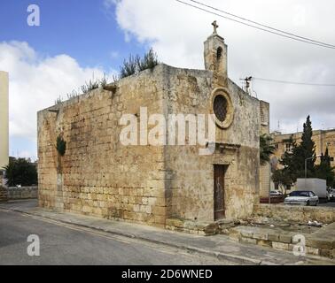 Chapelle de la Nativité et Saint-Nicolas à Rabat. Malte Banque D'Images
