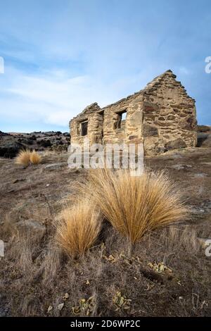 Ville aurifère abandonnée, Welshtown près de Bendigo, Central Otago, South Island, Nouvelle-Zélande Banque D'Images