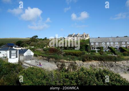Hawkers Cove, North Cornwall, Angleterre, Royaume-Uni en septembre Banque D'Images