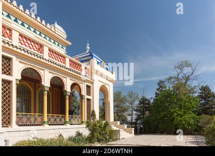 Russie, Crimée, Feodosia 18 septembre 2020 - Veranda de la Villa du marchand de la première Guild Joseph STAMBOLI, construite dans la ville balnéaire en 19 Banque D'Images