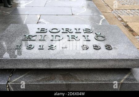 Boris Kidric Monument sur la route partisane à Maribor en Slovénie Banque D'Images