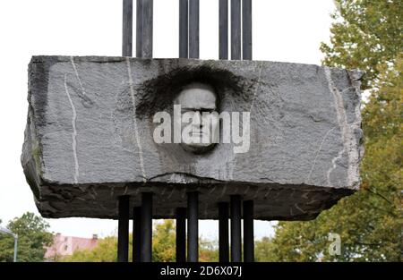 Boris Kidric Monument sur la route partisane à Maribor en Slovénie Banque D'Images