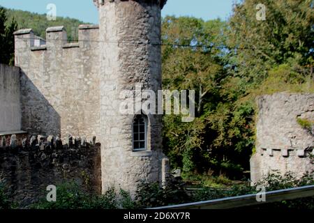 Les préparatifs sont faits avant la nouvelle série de «Je suis une célébrité... Sortez-moi d'ici ! » 2020 qui se déroule au château de Gwrych à Abergele, au nord du pays de Galles. En raison des restrictions de la COVID, c'est la première fois que le spectacle est filmé en dehors de l'Australie avec: Voir où: Abergele, Royaume-Uni quand: 18 sept 2020 crédit: WENN.com Banque D'Images