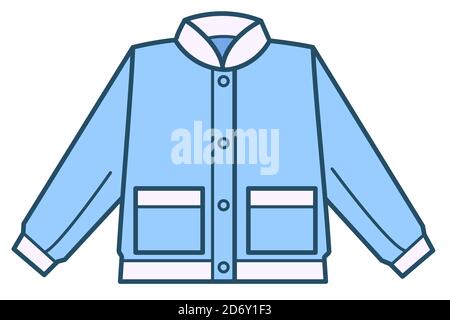 Veste ou chemise pour garçons, magasin de vêtements pour enfants Illustration de Vecteur