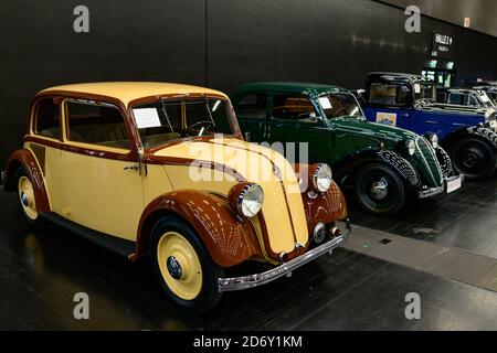 salzbourg, autriche, 17 octobre 2020, classic expo, exposition pour voitures d'époque, motos et véhicules, mercedes benz 130 h limousine à partir de 1934 Banque D'Images