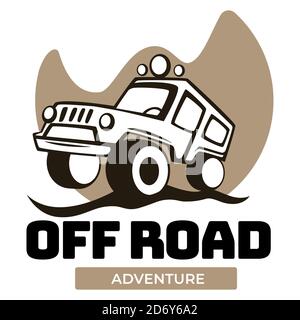 Aventure tout-terrain, tourisme et transport Illustration de Vecteur