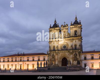 Le monastère d'Alcobaca, Mosteiro de Santa Maria de Alcobaca, classé au patrimoine mondial de l'UNESCO. Europe, Europe du Sud, Portugal Banque D'Images