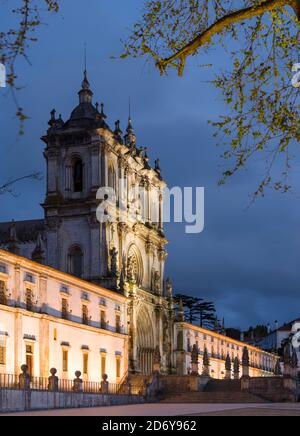 Le monastère d'Alcobaca, Mosteiro de Santa Maria de Alcobaca, classé au patrimoine mondial de l'UNESCO. Europe, Europe du Sud, Portugal Banque D'Images