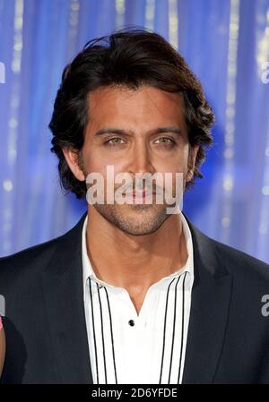 L'acteur de Bollywood, Hrithik Roshan, dévoile sa nouvelle cire à Madame Tussauds à Londres. Banque D'Images