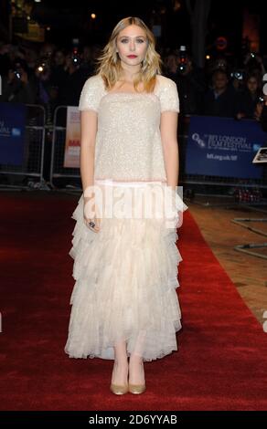 Elizabeth Olsen assiste à la première de Martha Marcy May Marlene, au cinéma vue de Leicester Square, dans le cadre du BFI London film Festival. Banque D'Images