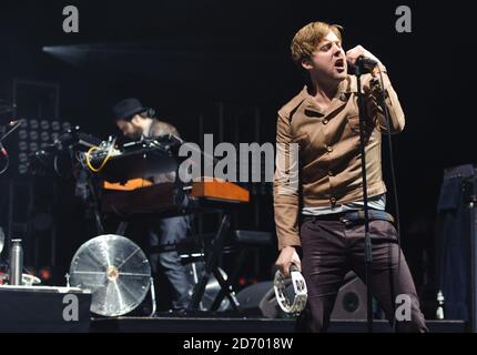 Le Kaiser Chiefs se présente au concert XFM Winter Wonderland, à l'O2 Brixton Academy, dans le sud de Londres. Banque D'Images