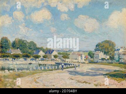 Alfred Sisley, lieu d'arrosage à Marly, peinture de paysage, 1875 Banque D'Images