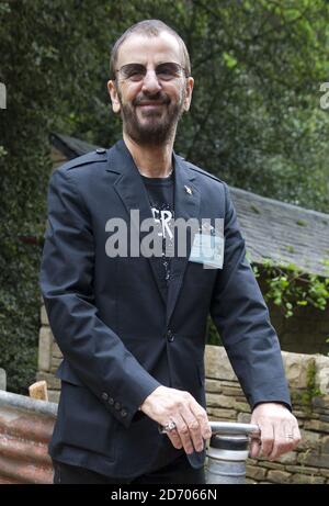 Ringo Starr photographié dans le jardin de l'eau au Chelsea Flower Show est à l'ouest de Londres. Banque D'Images