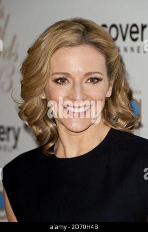 Gabby Logan assiste aux Broadcast Press Guild TV & radio Awards, à Whitehall, Londres. Banque D'Images