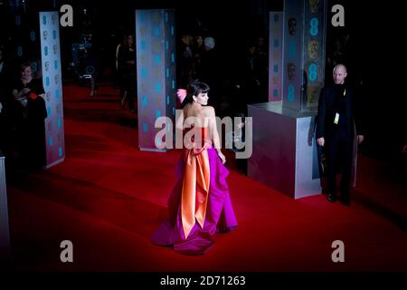 Lily Allen arrive aux EE British Academy film Awards 2014, à l'Opéra Royal, Bow Street, Londres. Banque D'Images