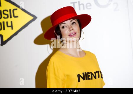 Rose McGowan photographié lors d'une photo pour le Sundance London film and Music Festival, qui s'est tenu à l'hôtel Langham à Londres Banque D'Images