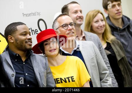 Rose McGowan photographié avec d'autres réalisateurs lors d'une photo pour le Sundance London film and Music Festival, qui s'est tenu à l'hôtel Langham à Londres Banque D'Images