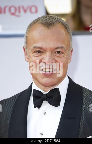 Graham Norton arrive aux Arqiva British Academy Television Awards 2014 au Theatre Royal, Drury Lane, Londres. Banque D'Images