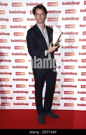 Leon Ockenden assistant aux Inside SOAP Awards à DSTRKT, Londres. Banque D'Images