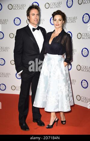 Sarah Parish et James Murray assistent au Battersea Dogs and Cats Home collets and Coats ball, à Battersea Evolution à Londres. Banque D'Images