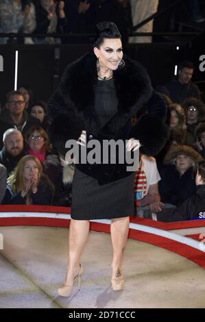 Michelle Visage en arrivant au lancement de Celebrity Big Brother 2015 Banque D'Images