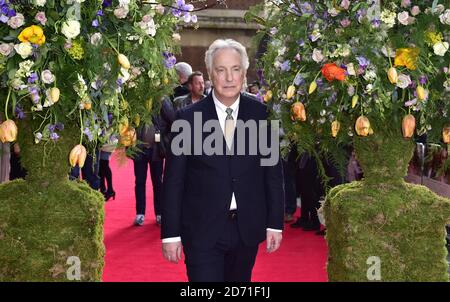 Alan Rickman assiste à la première d'UN peu de chaos, qui s'est tenue au cinéma Odeon de Kensington, Londres Banque D'Images