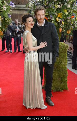 Helen McClory et Damian Lewis assistent à la première d'UN peu de chaos, qui s'est tenue au cinéma Odeon à Kemsington, Londres Banque D'Images