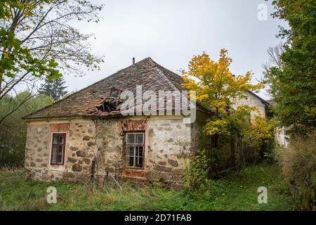 Anderlfabrik près de Hoheneich, Schrems, ruines d'une usine textile dans le Waldviertel, Autriche, Europe Banque D'Images