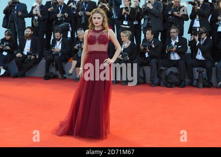 Giulia Elettra Gorietti participe à la première d'UN grand Splash, au 72e Festival du film de Venise à Venise, en Italie. Banque D'Images