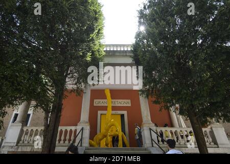 Vue générale du pavillon britannique de la Biennale d'Art 2015 à Venise, Italie. Banque D'Images