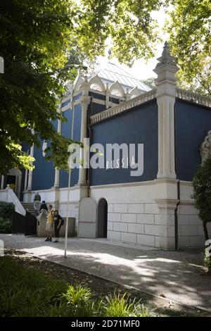 Vue générale du pavillon russe de la Biennale d'Art 2015 à Venise, Italie. Banque D'Images