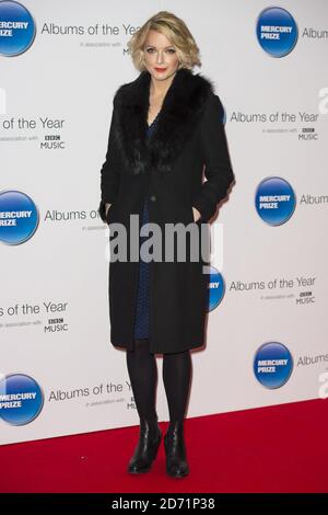 Lauren Laverne participant au Prix Mercury 2015 en association avec BBC Music, à la Broadcasting House de Londres. Banque D'Images