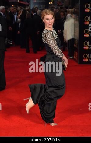 Jessica Swale assiste aux Olivier Awards, à l'Opéra Royal de Londres. Banque D'Images