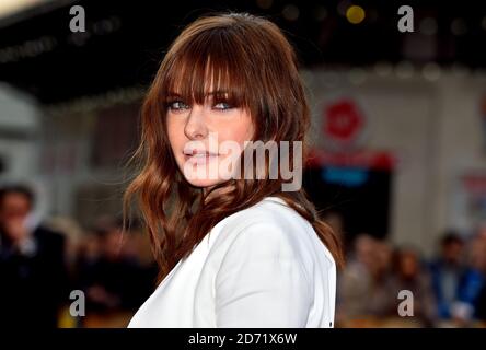 Rebecca Ferguson participe à la première mondiale de Florence Foster Jenkins, Odeon, Leicester Square, Londres. Banque D'Images