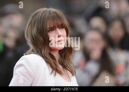 Rebecca Ferguson participe à la première mondiale de Florence Foster Jenkins, Odeon, Leicester Square, Londres. Banque D'Images