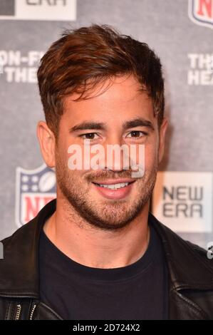 Danny Cipriani participe au lancement de la NFL House, à Holborn, à Londres. Date de la photo: Jeudi 20 octobre 2016. Le crédit photo devrait se lire: Matt Crossick/ EMPICS Entertainment. Le site sera ouvert pendant 10 jours pour célébrer les trois matchs de la NFL qui auront lieu à Londres en octobre. Banque D'Images