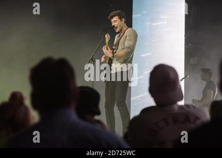 Shawn Mendes se présentant au Jingle Bell ball de Capital avec Coca-Cola à l'arène O2 de Londres. Date de la photo: Dimanche 4 décembre 2016. Le crédit photo devrait se lire: Matt Crossick/ EMPICS Entertainment. Banque D'Images