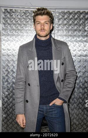 Jim Chapman sur la première ligne pendant le Top Man Design London Fashion week le spectacle AW17 de Menâ€™s tenu au Old Selfridge's Hotel, Londres. Date de la photo: Vendredi 6 janvier 2016. Le crédit photo devrait se lire: Matt Crossick/ EMPICS Entertainment. Banque D'Images