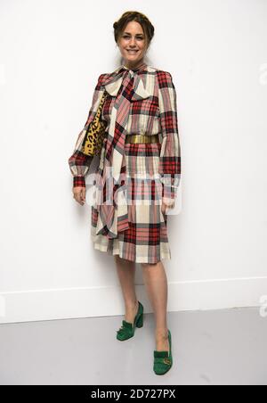 Yasmin le bon au premier rang lors du salon Antonio Berardi automne/hiver 2017 de la Fashion week à Londres au BFC au 180 Strand, Londres. Date de la photo: Lundi 20 février 2017. Le crédit photo devrait se lire: Matt Crossick/ EMPICS Entertainment. Banque D'Images