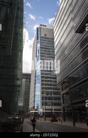 Vue générale des bureaux de l'EMA (European Medicines Agency) à Canary Wharf, Londres. Les pays de l’UE s’engagent à accueillir l’EMA et l’ABE lorsqu’ils se repositionnent après le Brexit. Date de la photo: Mardi 1er août 2017. Le crédit photo devrait se lire: Matt Crossick/ EMPICS Entertainment. Banque D'Images