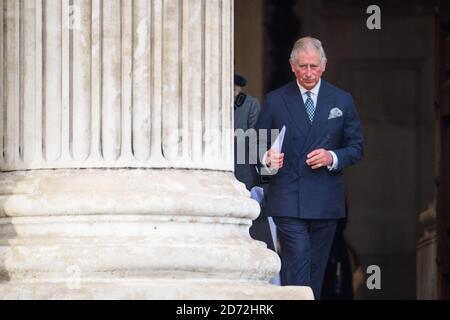 Le duc de Cornouailles assistant au service commémoratif national de la tour Grenfell, à la cathédrale Saint-Paul de Londres, qui a marqué le six mois anniversaire de l'incendie de la tour Grenfell. Date de la photo: Jeudi 14 décembre 2017. Le crédit photo devrait se lire: Matt Crossick/ EMPICS Entertainment. Banque D'Images